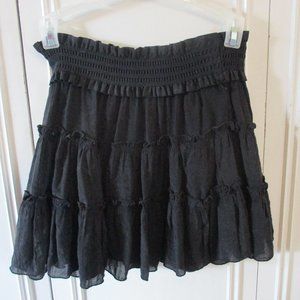 Rachael & Chloe Black Ruffled Skirt